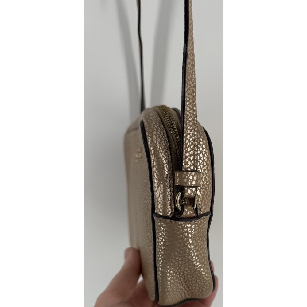 COACH Shoulder bag Metallic gold C1404 Refined Pebble Leather Camera Bag - Picture 7 of 16
